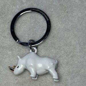 Metalmorphose White Rhino 3D‎ Keychain